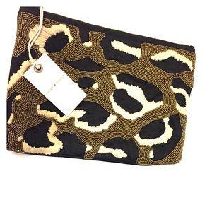 Leather beaded purse Lucky Brand New